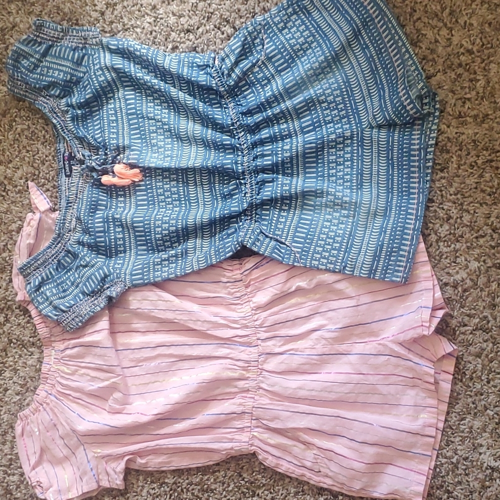 2 bundle short sleeve romper girls size 10
